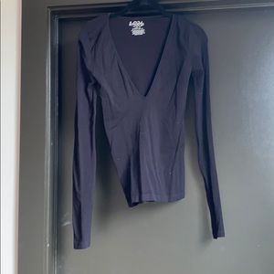 Free People Low Cut Long Sleeve